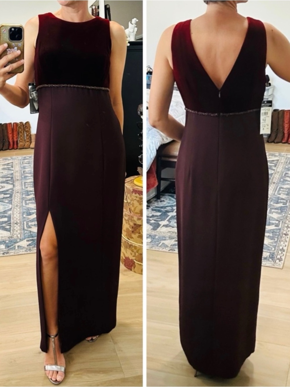 Vintage 90’s Donna Ricco Velvet Gown